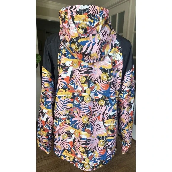 The North Face Women's Hydrenalite Floral Print Hooded Windbreaker Jacket L - Picture 11 of 14